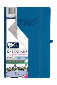 Kalendarz 2027 12 m-cy. Hip hop A5 tygodniowy atramentowy