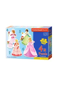 Puzzle x 4 �liczne Ksi�niczki * Castorland