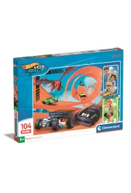 Puzzle 104 el. SuperColor. Hot Wheels Clementoni