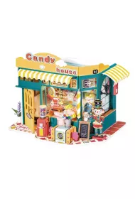 Skadany Drewniany Model Puzzle 3D Tczowa Cukiernia Robotime