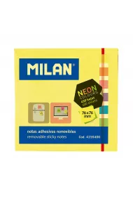 Milan Karteczki Neon Mix kostka 76 x 76 mm 400 kartek 400 szt.