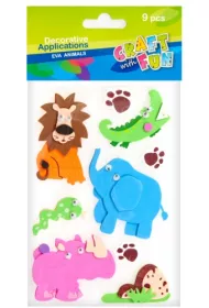 Craft with Fun Ozdoby dekoracyjne piankowe. Dzikie Zwierz�ta