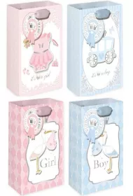 W&k Torebka prezentowa L Girl Boy mix