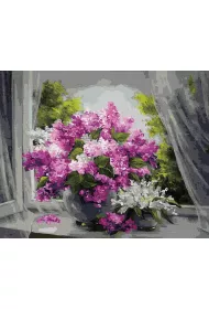 Twoje Hobby Malowanie po numerach - Bukiet lilaka 40x50cm