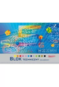 Kreska Blok techniczny kolorowy VINCENT A4-12