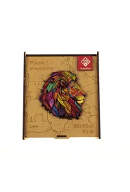 Puzzle drewniane A4 - Lew Panta Plast