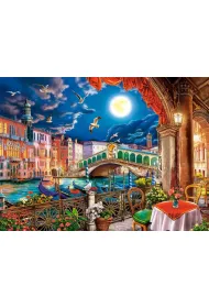 Puzzle 2000 el. Romantic Night in Venice Castorland