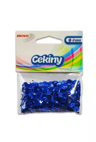 Cekiny b�yszcz�ce B 190 niebieski 8mm, 10g