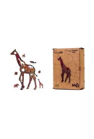 Puzzle drewniane eko 55 Ctkowana yrafa A4 PuzzleOK