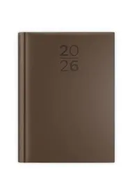 Kalendarz 2026 A5 dzienny print br�zowy