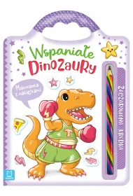 Wspania�e dinozaury. Malowanka z naklejkami