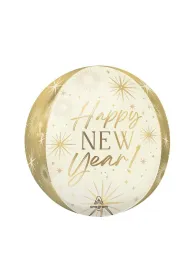 Godan Balon foliowy kula gold New Year 38cm