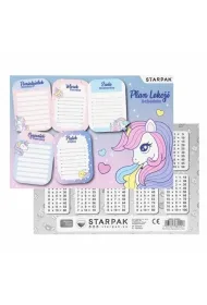 Starpak Plan lekcji z tabliczk� mno�enia Unicorn 25 szt.