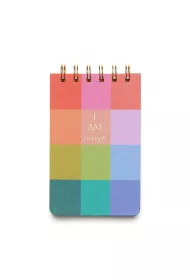 Designworks Ink Notatnik 80K linia Rainbow Check