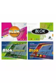Blok techniczny z kolorowymi kartkami A4 10 kartek