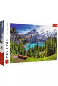 Puzzle 1500 el. Jezioro Oeschinen, Alpy, Szwajcaria Trefl