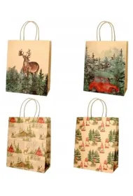 incood. Torba prezentowa 26x32 cm kraft las, mix