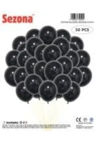 Balony czarne 50 szt.