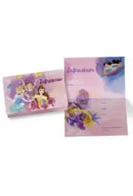 Kukartka Zaproszenie Disney - Ksi�niczki op.5szt