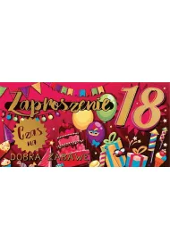 AbCard Zaproszenie na 18 Urodziny Z166 (5 szt)