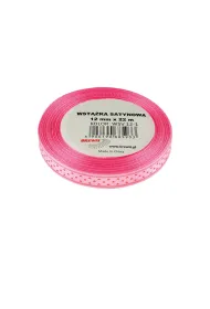 Brewis Wst��ka satynowa serca r�owa 12mm x 22m