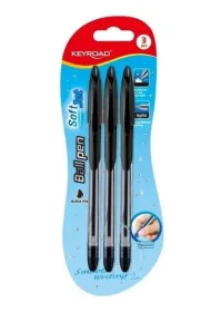 Keyroad D�ugopis Ball Pen Soft Jet 0,7mm 3 szt