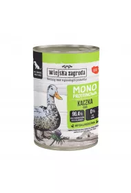 Wiejska Zagroda Karma mokra dla psa Monobiakowa Kaczka (dorosy) 400 g