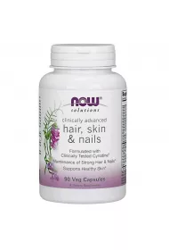 Now Foods Hair, Skin & Nails - Wosy, Skra i Paznokcie Suplement diety 90 kaps.