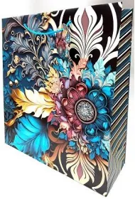 Fresh Torebka ozdobna matowa vintage 35x37x12cm