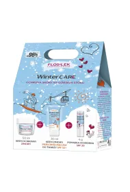 Floslek Zestaw Winter Care krem ochronny zimowy do twarzy + ochronna pomadka do ust SPF20 + krem zimowy przeciwsoneczny do twarzy SPF50+ 3 szt.
