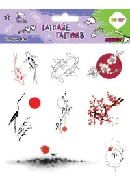 Tatua�e zmywalne Japanese HAPPY COLOR