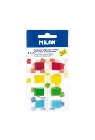 Milan Zak�adki indeksuj�ce transparentne Fluo 45 x 12 mm 140 szt.