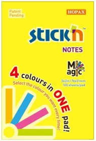 Stickn Notes samoprzylepny neon mix 51x76mm 100 kartek