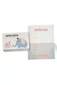 Kukartka Zaproszenie ZZ-078 S�oniki 5 szt.