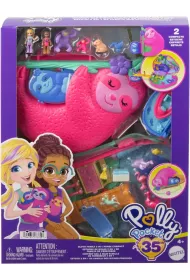 Polly Pocket. Kompaktowa torebka Rodzina leniwcw Mattel