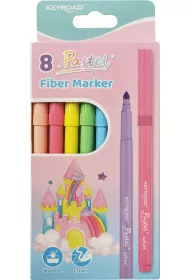 Keyroad Flamastry Fiber Marker 8 szt.