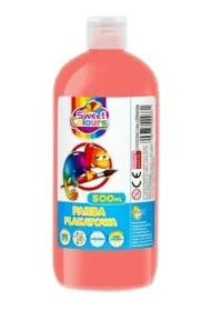 Sweet colours Farba plakatowa fluorescencyjna 500ml czerwona