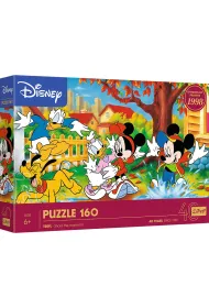 Puzzle 160 el. Zabawa w ka�u�ach Disney Mickey Mouse Trefl