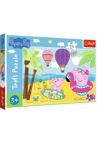 Puzzle maxi 24 el. �winka Peppa na wakacjach Trefl