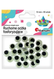 Titanum Oczy Fosforyzuj�ce bez rz�s 12 mm