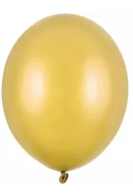 PartyDeco Balony Strong 30cm, Metallic Pure Gold: 1op./100szt.