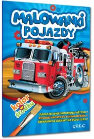 Malowanki z kolorowym wzorem. Pojazdy