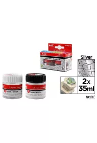 Artix Farba akrylowa srebrny 35ml + �rodek tworz�cy