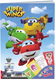 Super Wings. Kolorowanka i naklejki