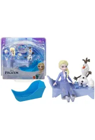 Figurki Disney Elsa i Olaf na sankach