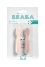 Beaba Zestaw silikonowych pierwszych yeczek-gryzakw Cotton candy/sorbet 2 szt.