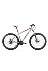 Romet Rower grski RAMBLER R7.1 2024 srebrno-czerwono-grafitowy 21 XL