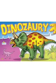 Kolorowanka. Dinozaury - Dino zielono ��ty z rogami (A4, 16 str.)