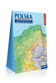 Polska. Mapa og�lnogeograficzna i administracyjno - samochodowa laminowana XXL