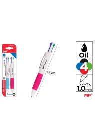 Mp Main Paper D�ugopis olejowy MP 1.0mm 4 kolory 2szt. blister